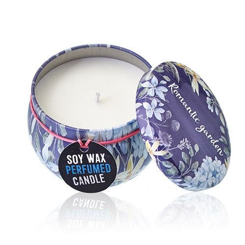 Art Tin Candle - Assorted Design - Romantic Garden - Tea & Rose - Luna Panther