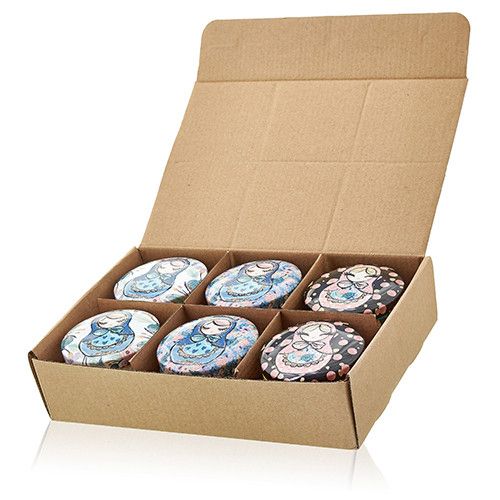 Art Tin Candle - Assorted Design - Russian Dolls - Dolly Blue - Luna Panther