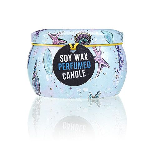 Art Tin Candle - Assorted Design - Sea life - Raspberry - Luna Panther