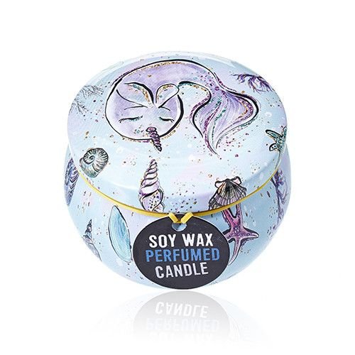 Art Tin Candle - Assorted Design - Sea life - Raspberry - Luna Panther