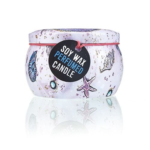 Art Tin Candle - Assorted Design - Sea life - Raspberry - Luna Panther