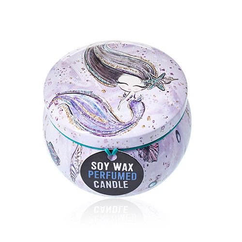 Art Tin Candle - Assorted Design - Sea life - Raspberry - Luna Panther