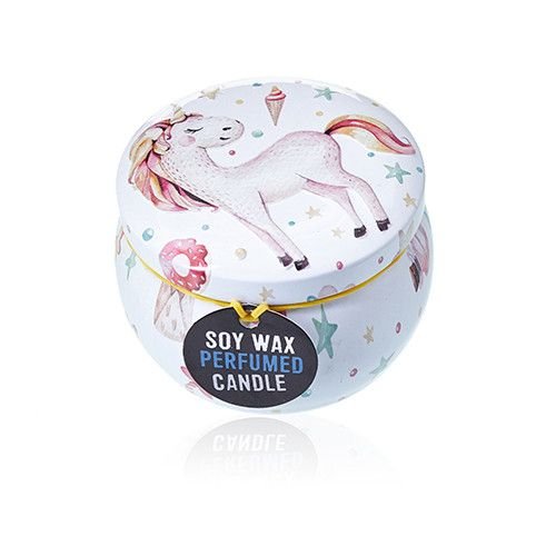 Art Tin Candle - Assorted Design - Unicorns - Moonstone - Luna Panther