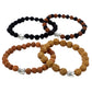 Assorted Rudraksha Buddha Bangles - Luna Panther