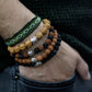 Assorted Rudraksha Buddha Bangles - Luna Panther