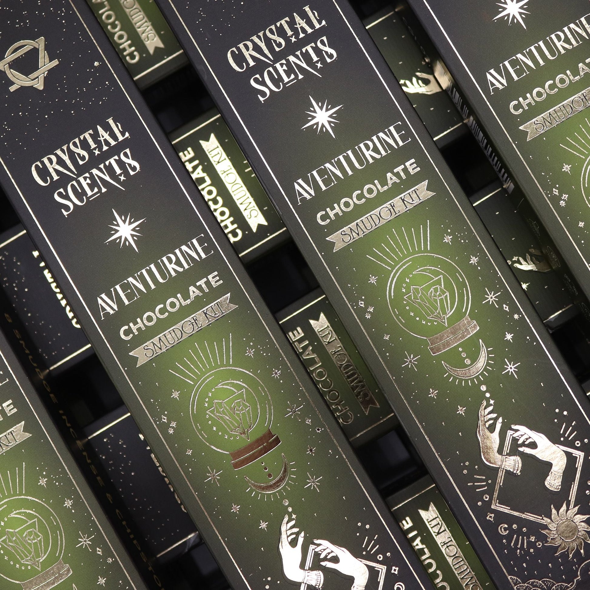 Aventurine Crystal Scents Smudge Incense - Chocolate - Luna Panther