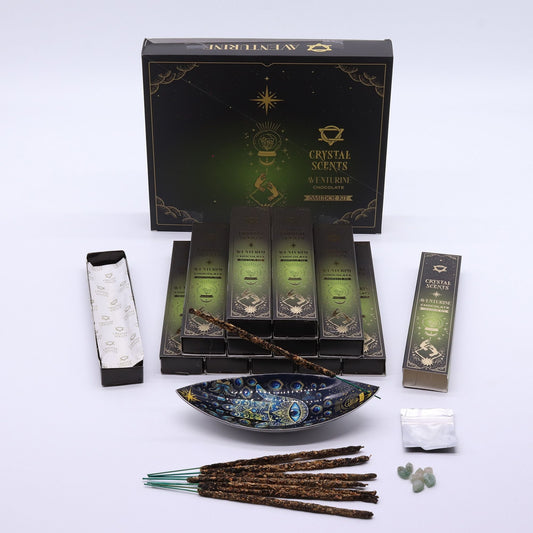 Aventurine Crystal Scents Smudge Incense - Chocolate - Luna Panther alternate view