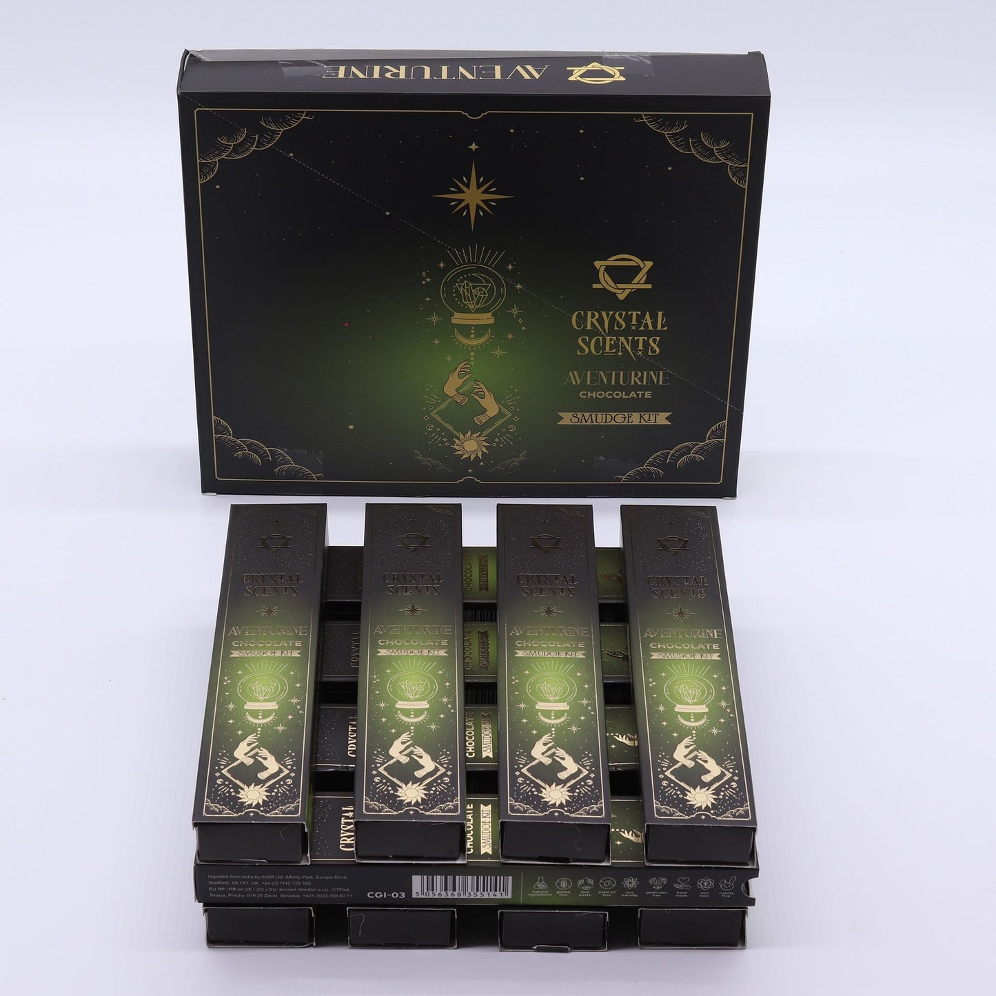 Aventurine Crystal Scents Smudge Incense - Chocolate - Luna Panther