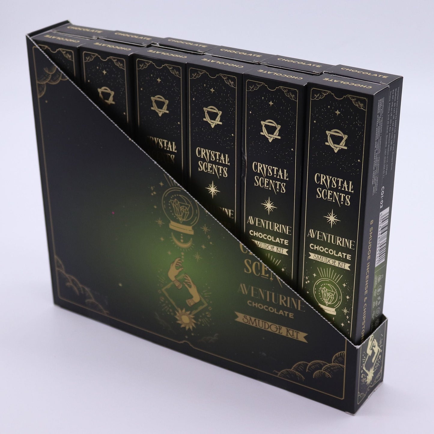 Aventurine Crystal Scents Smudge Incense - Chocolate - Luna Panther