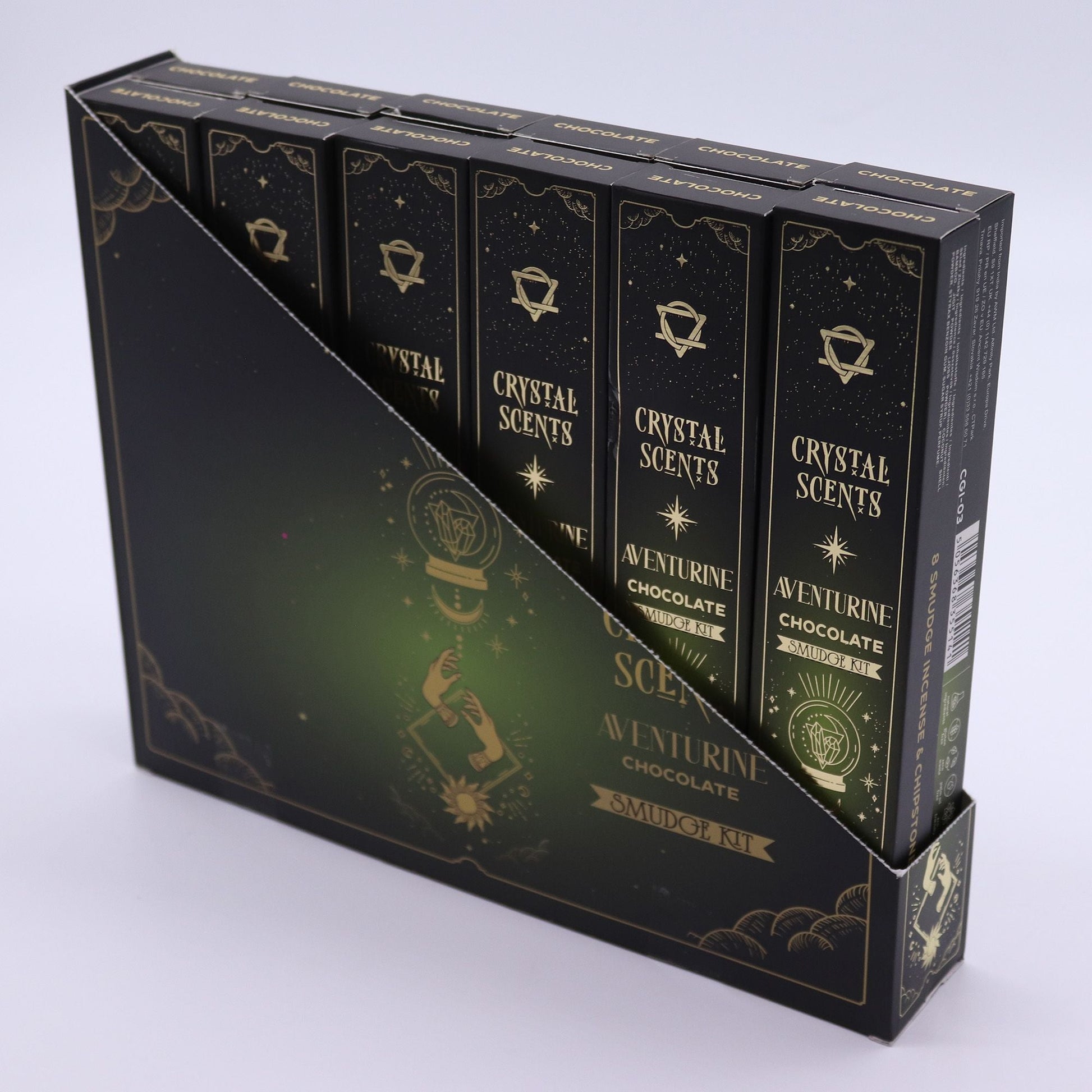 Aventurine Crystal Scents Smudge Incense - Chocolate - Luna Panther