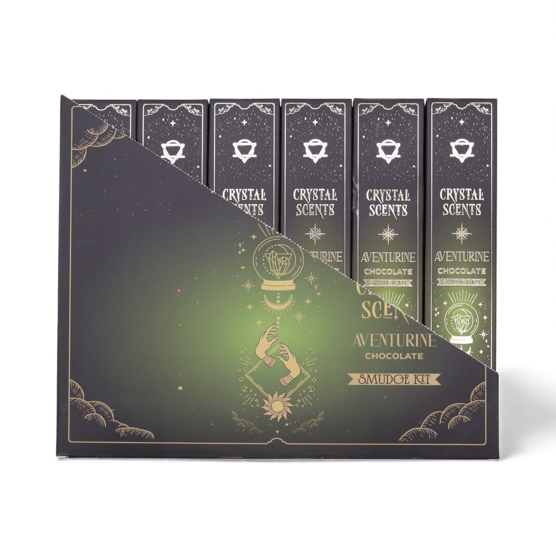 Aventurine Crystal Scents Smudge Incense - Chocolate - Luna Panther