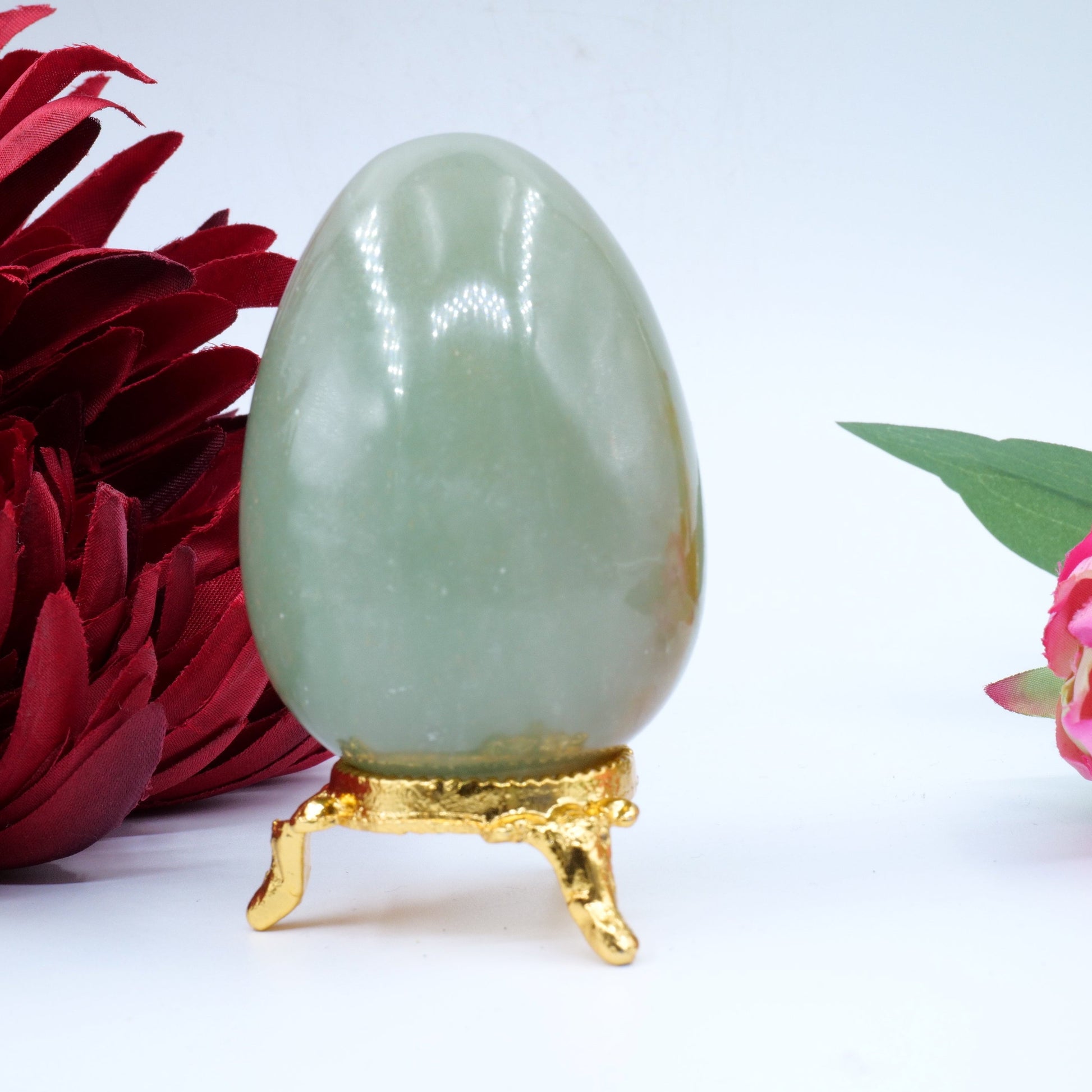 Polished Aventuring Egg featuring natural patterning and unique variations - Luna Panther