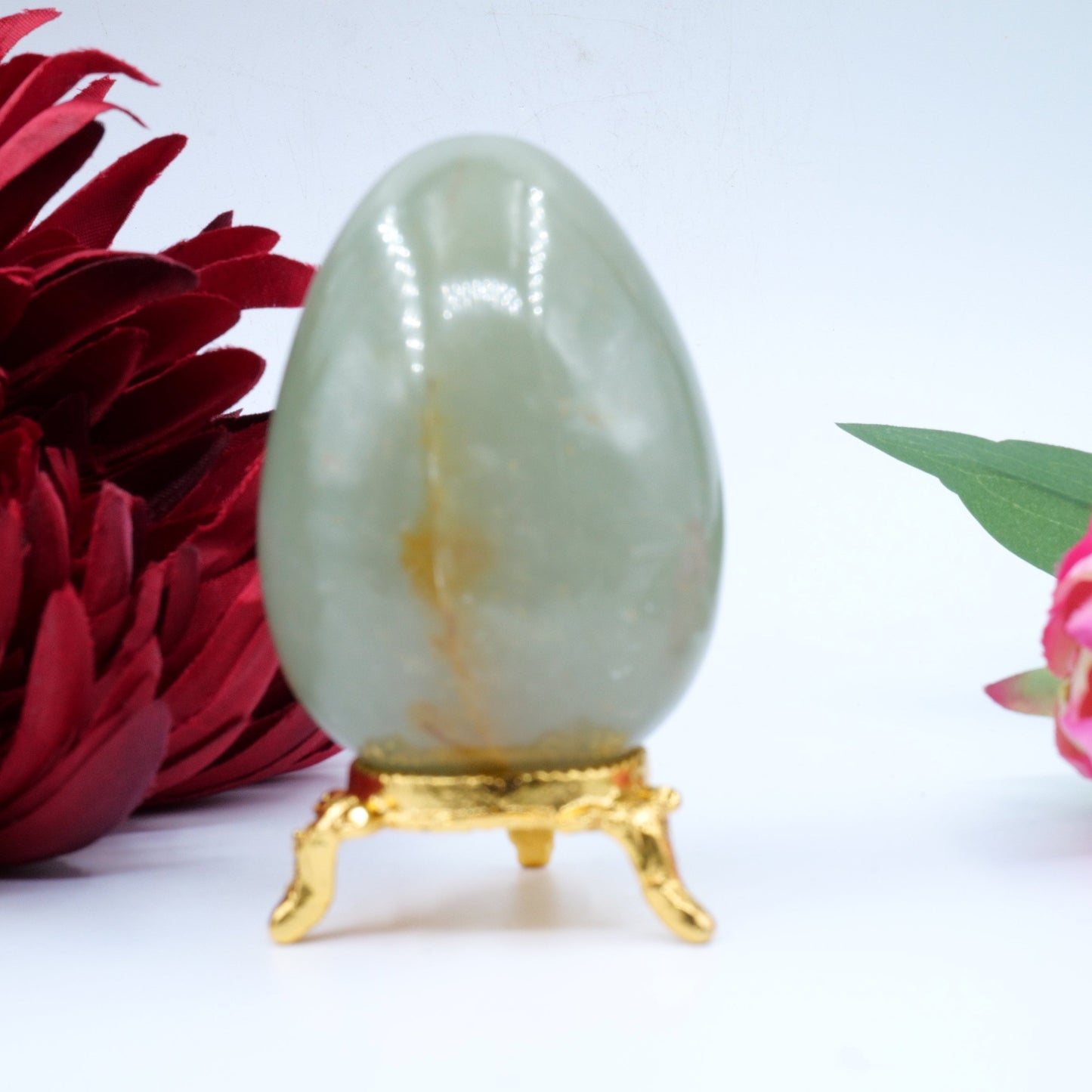 Polished Aventuring Egg featuring natural patterning and unique variations - Luna Panther