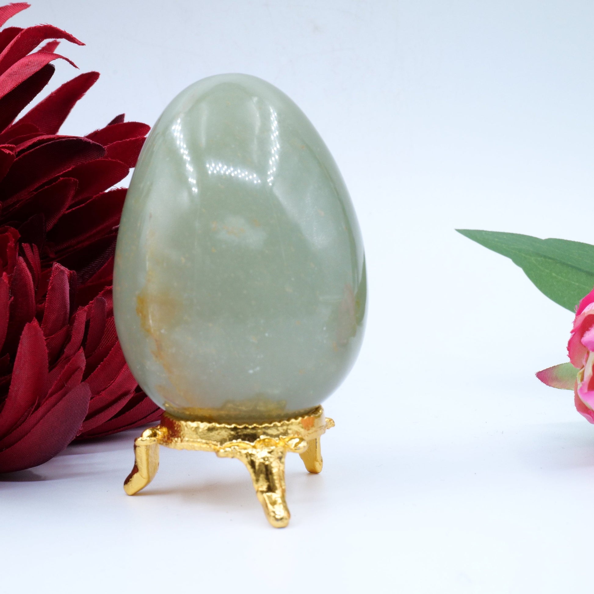 Polished Aventuring Egg featuring natural patterning and unique variations - Luna Panther