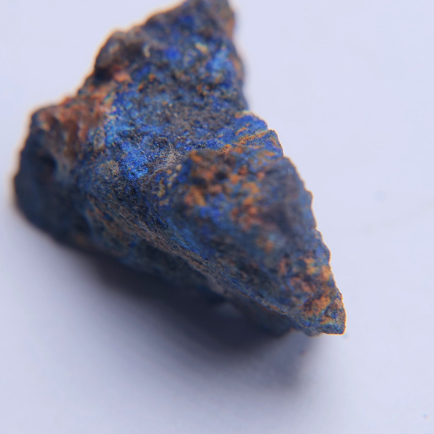 Azurite from Cornwall, England, UK - 3.42g - Specimen 2 — minerals, image 4 of 7.