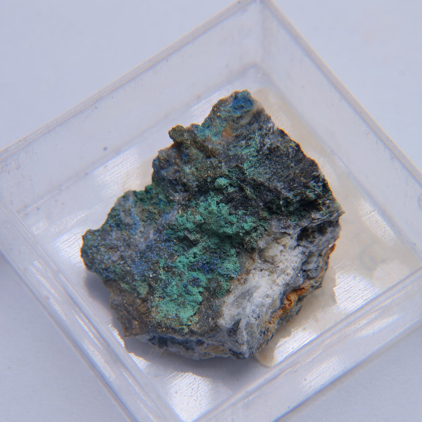 Azurite from Old Sandbed Mine, Caldbeck Fells, Cumbria - 3.6g