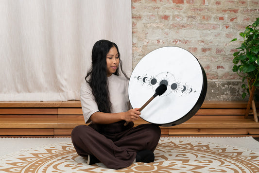 MEINL Sonic Energy Moon Phases Ritual Drum 20" - True Feel Synthetic Head detail view 2 at Luna Panther alternate view