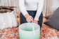 MEINL Sonic Energy Color-Frosted Crystal Singing Bowl 11" - F4/Heart Chakra/440 Hz - Green detail view 3 at Luna Panther