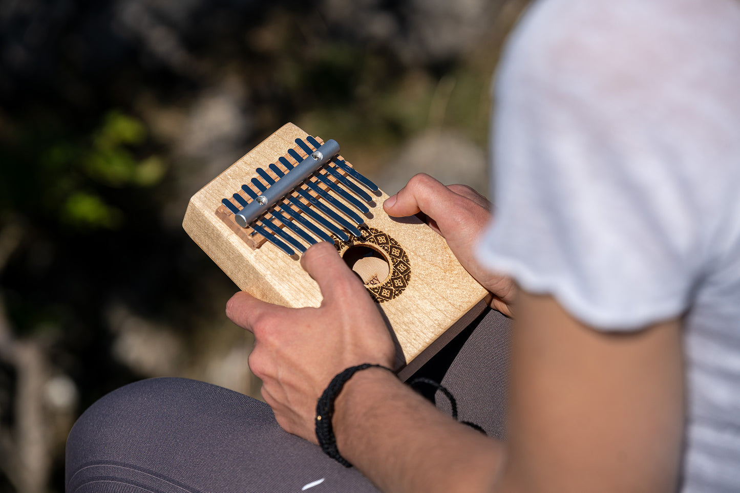 Meinl Sonic Energy Soundhole Kalimba - 10 notes / maple detail view 14 at Luna Panther