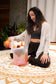 MEINL Sonic Energy Essence Crystal Singing Bowl 9" - C3/128 Hz - Light Rose Gold, Flower of Lif detail view 5 at Luna Panther