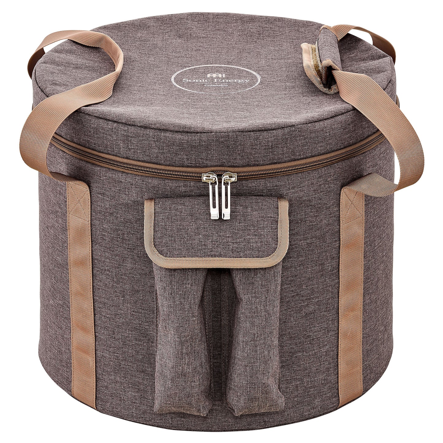 MEINL Sonic Energy 12" Crystal Singing Bowl Bag, for 11" & 12" bowl - Brown at Luna Panther