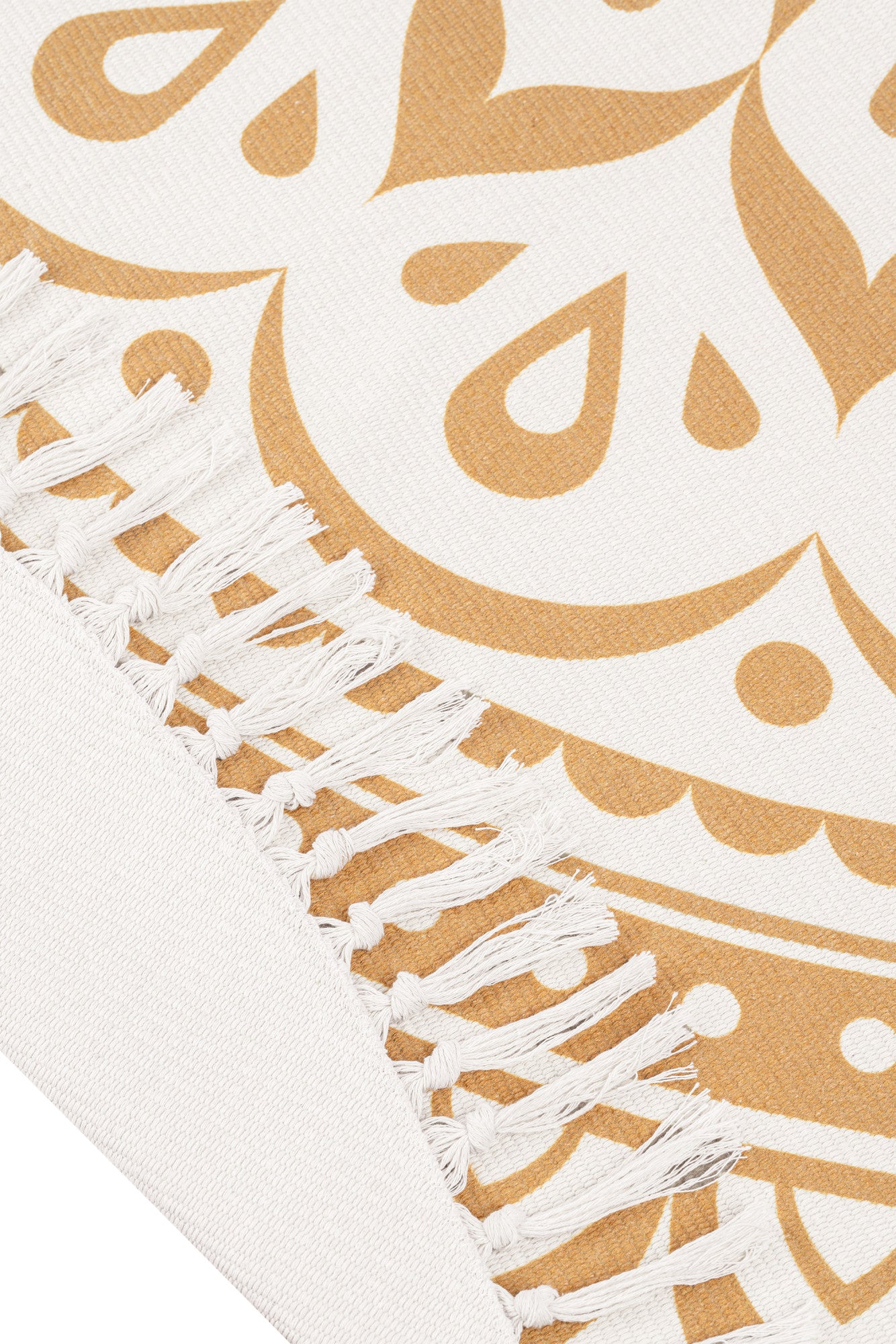 MEINL Sonic Energy Meditation Rug - Vintage Gold / Floral Design detail view 6 at Luna Panther