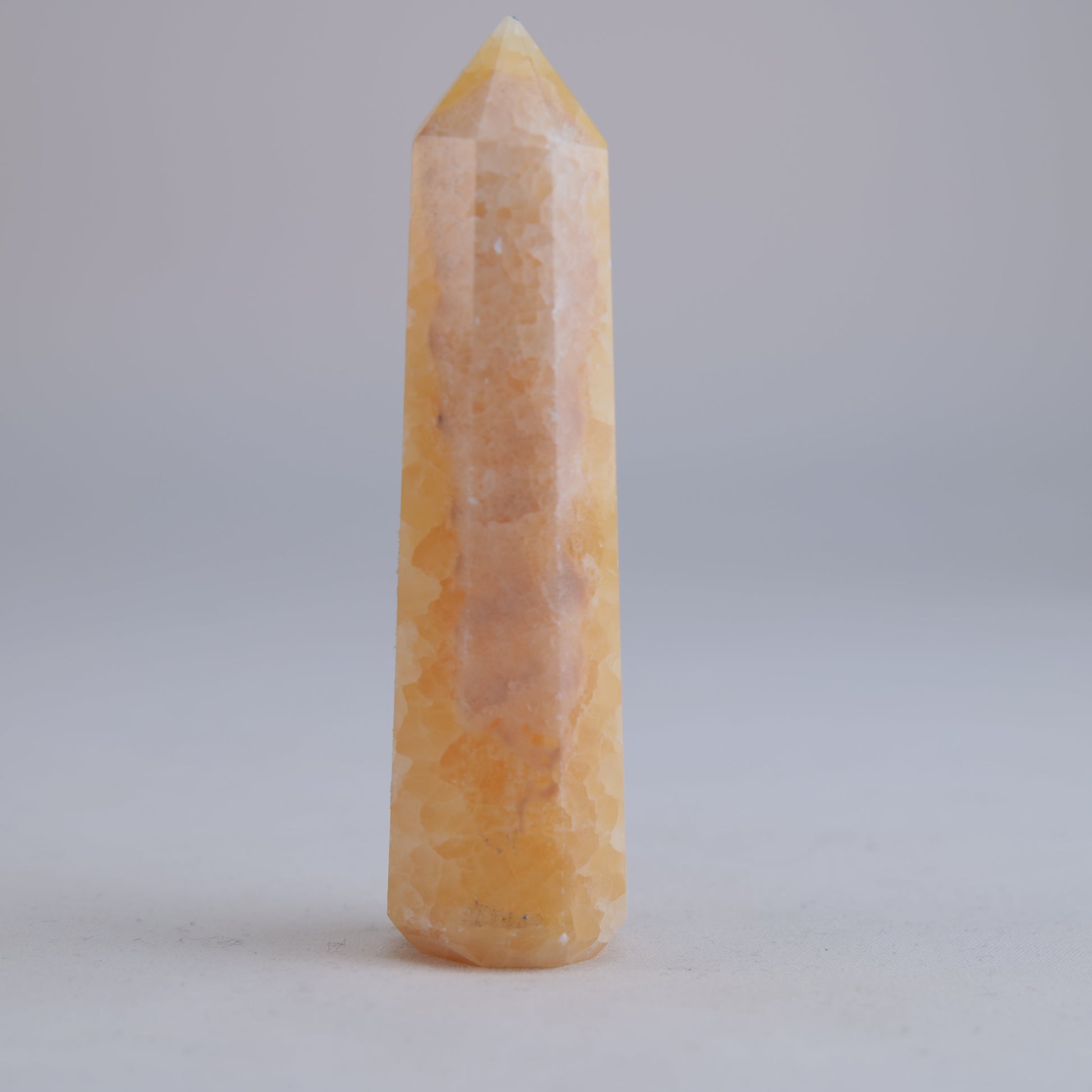 Yellow Banded Mexican Calcite 85g natural crystal tower additional-3