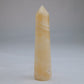 Yellow Banded Calcite Point 52g side