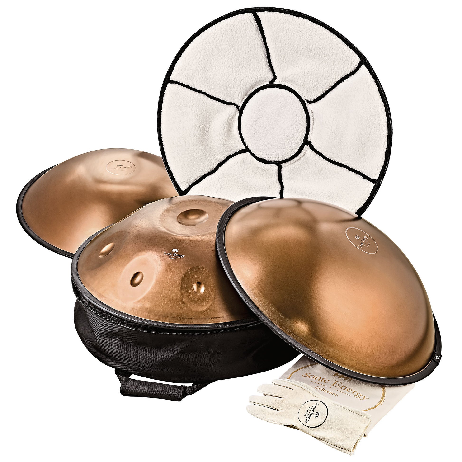 MEINL Sonic Energy Sensory Handpan, Stainless Steel, F Pygmy, 11 Notes, 440 Hz, Vintage copper detail view 6 at Luna Panther