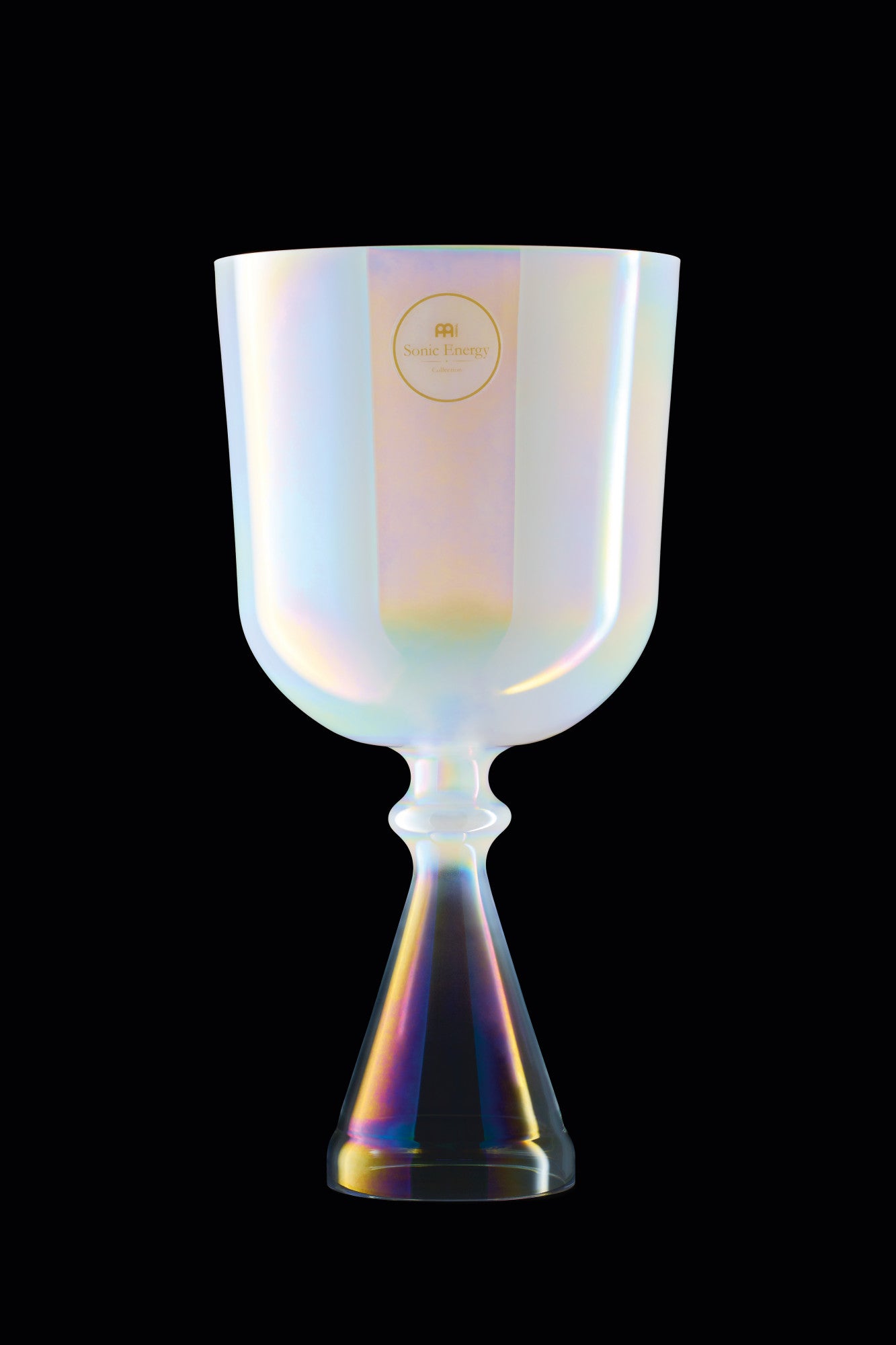 MEINL Sonic Energy Crystal Singing Chalice 6.75" - C4/Root Chakra/440 Hz - Creamy detail view 4 at Luna Panther