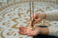 MEINL Sonic Energy Tuning Fork Vibration Foot Medium - Gold detail view 2 at Luna Panther