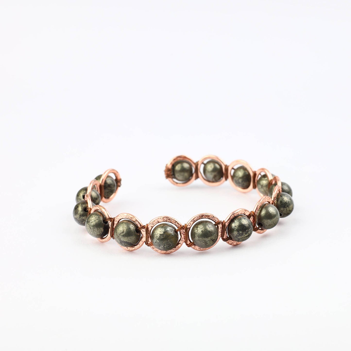 Copper & Pyrite Crystal Bracelet