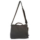Cotton Canvas Laptop Messenger Bag – Charcoal – image 3