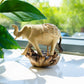 Handmade Parasite Wood Art Carving – Elephant Walking – image 2