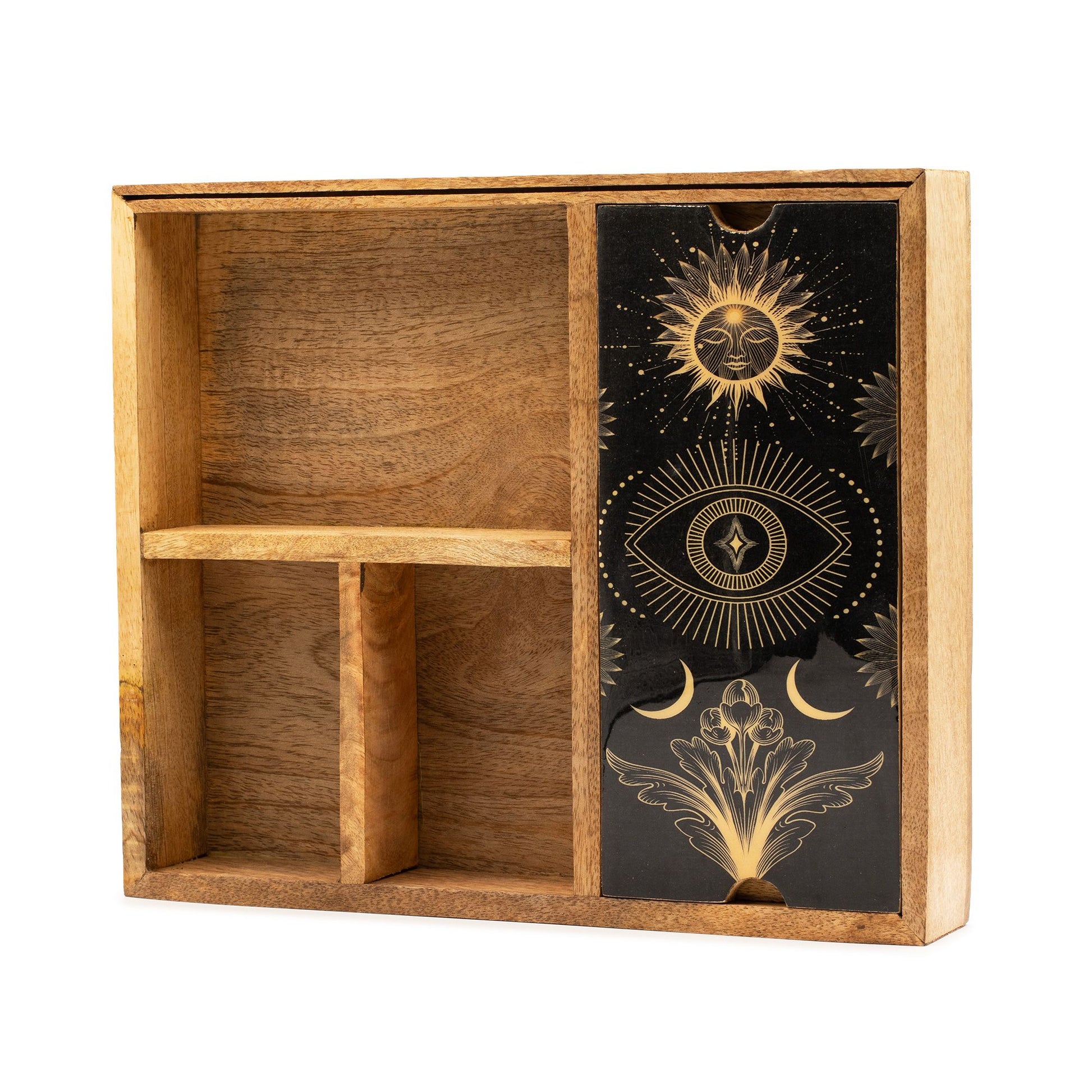 Four Section Tarot Box with Card Holder at Luna Panther