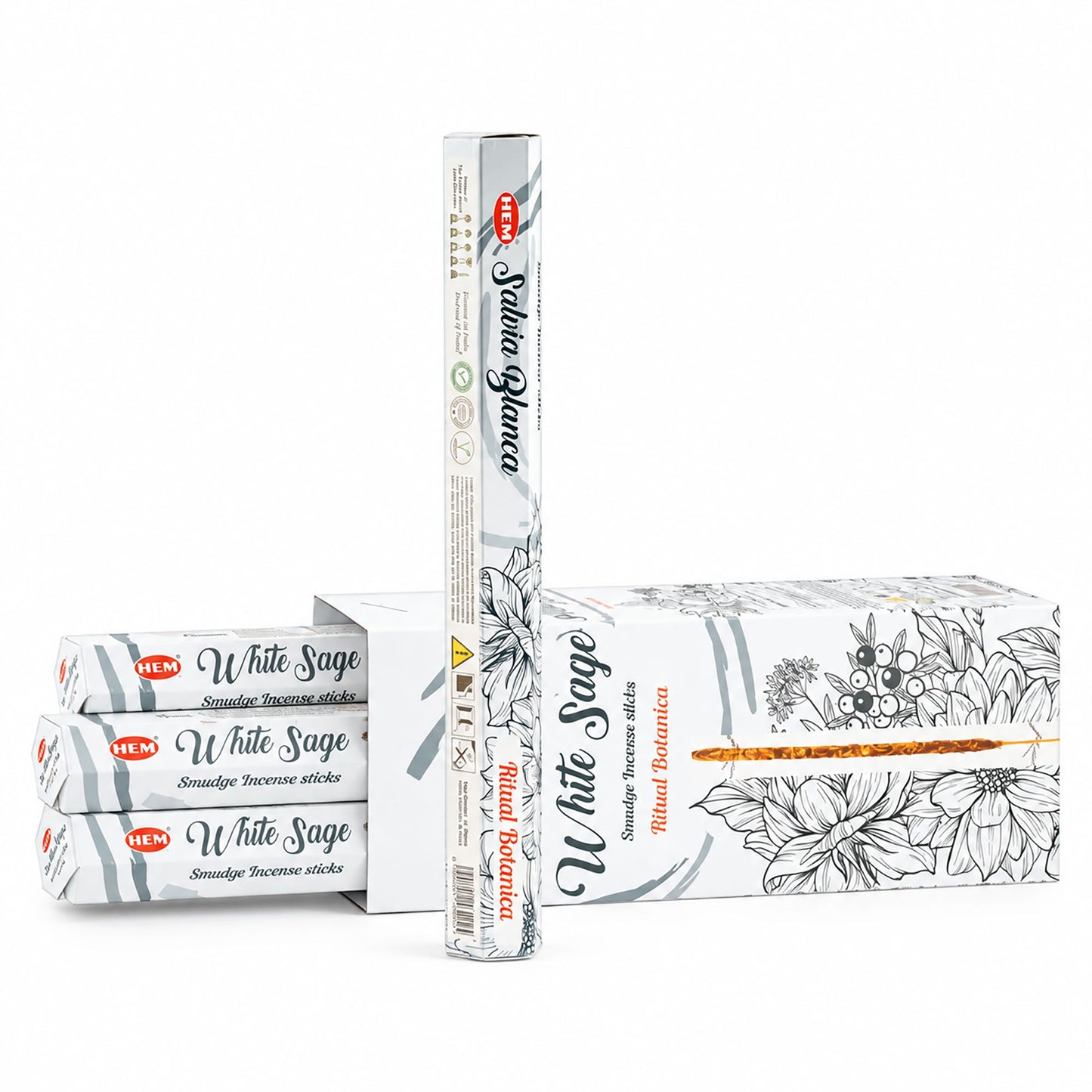 HEM Hexagonal Incense – Smudge – White Sage – image 1