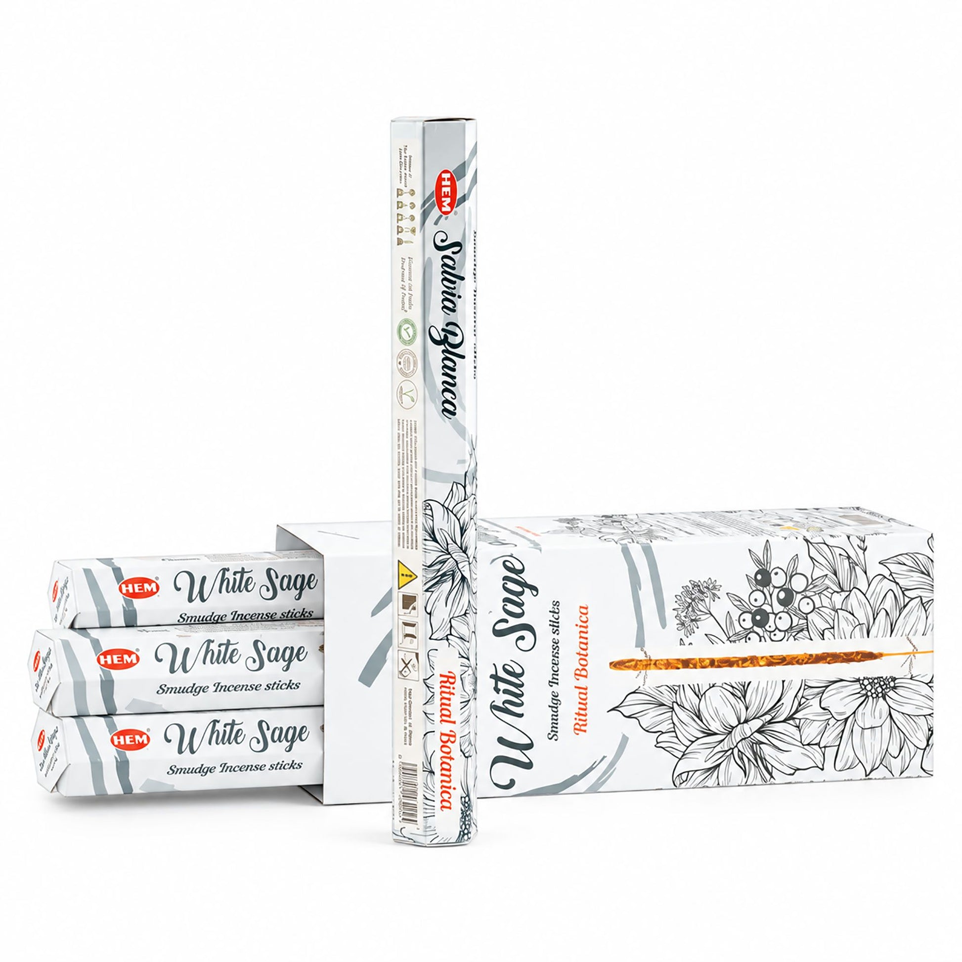 HEM Hexagonal Incense – Smudge – White Sage – image 1