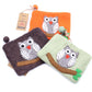 Natural Felt Zipper Pouches – Owl on Branch – image 4