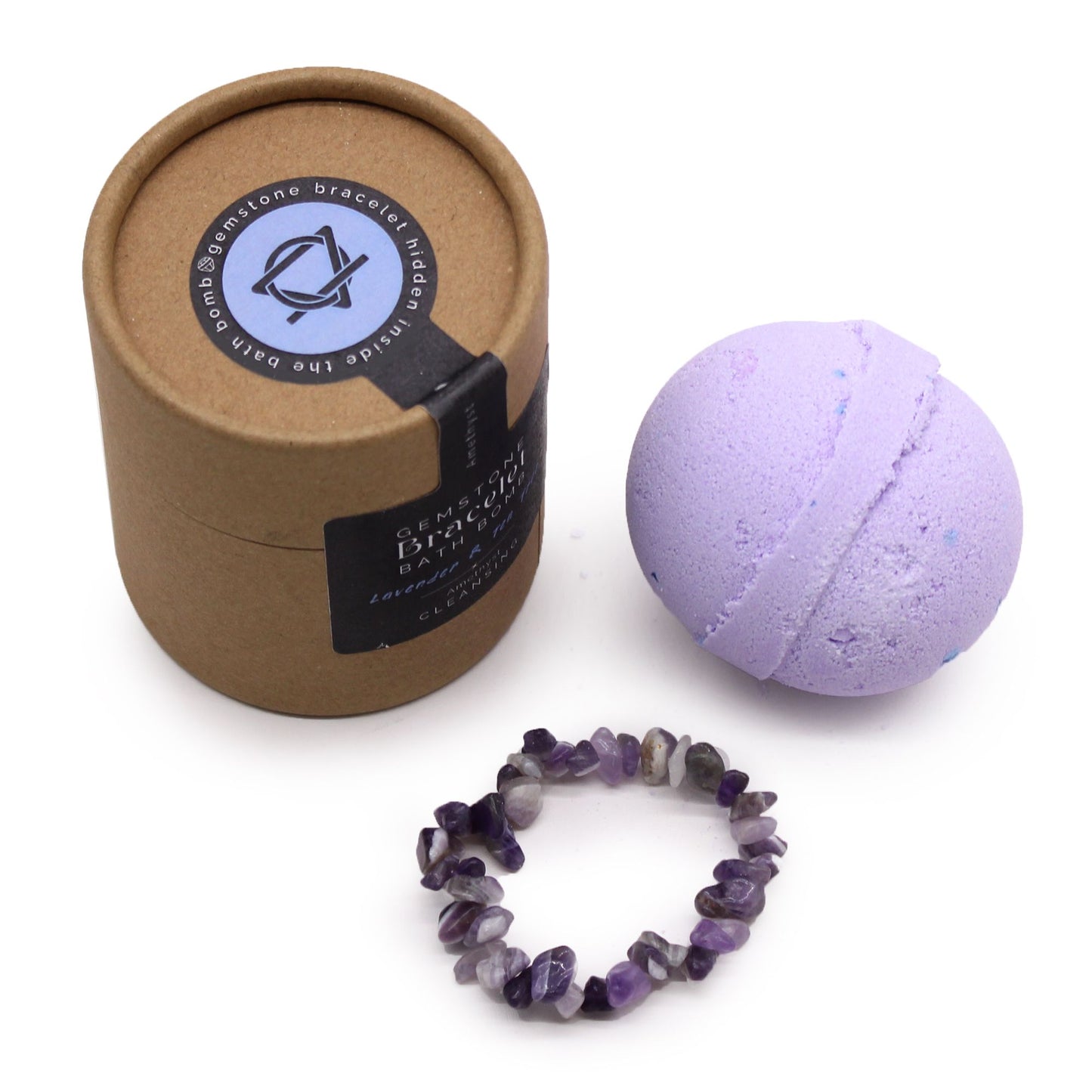 Amethyst Gem Bracelet Bath Bomb – image 7