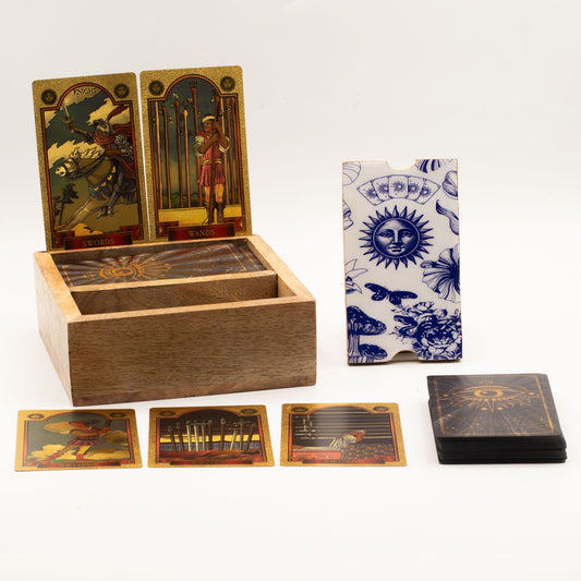 Two Section Tarot Box with Card Holder at Luna Panther