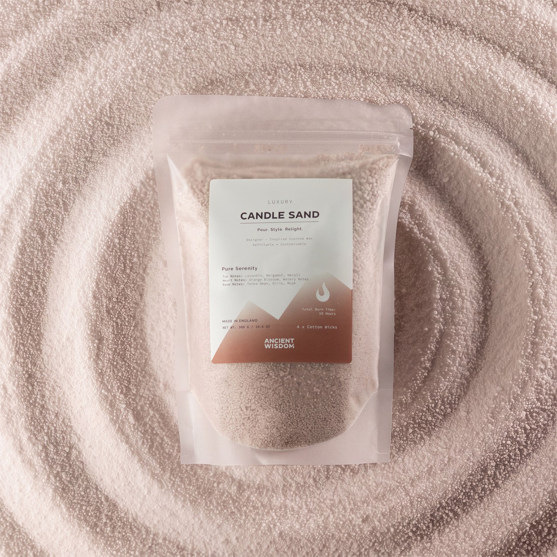 Fragranced Candle Sand – Latte Beige – Pure Serenity – 300 g – image 7