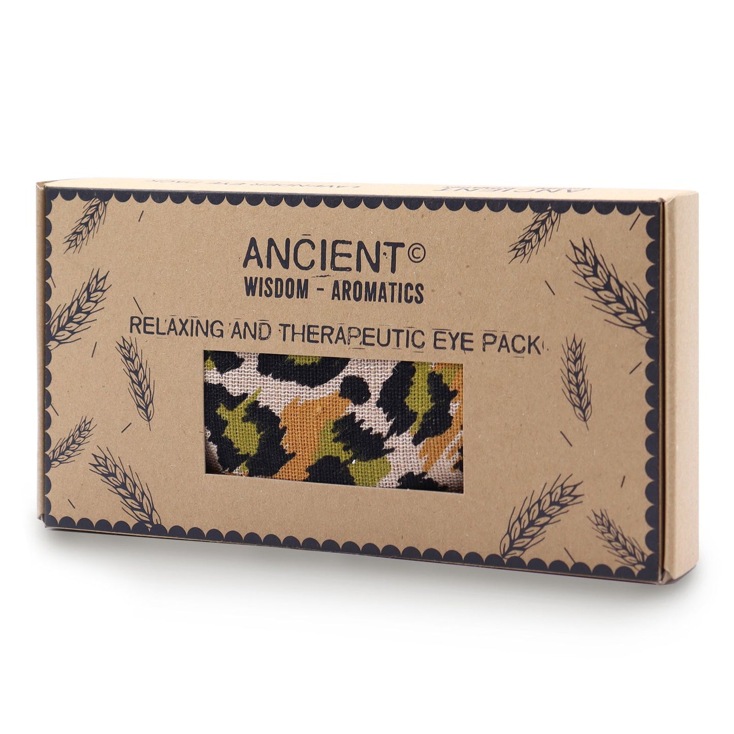 Lavender Natural Cotton and Juco Eye Pillow in Gift Box – Night Leopard – image 4