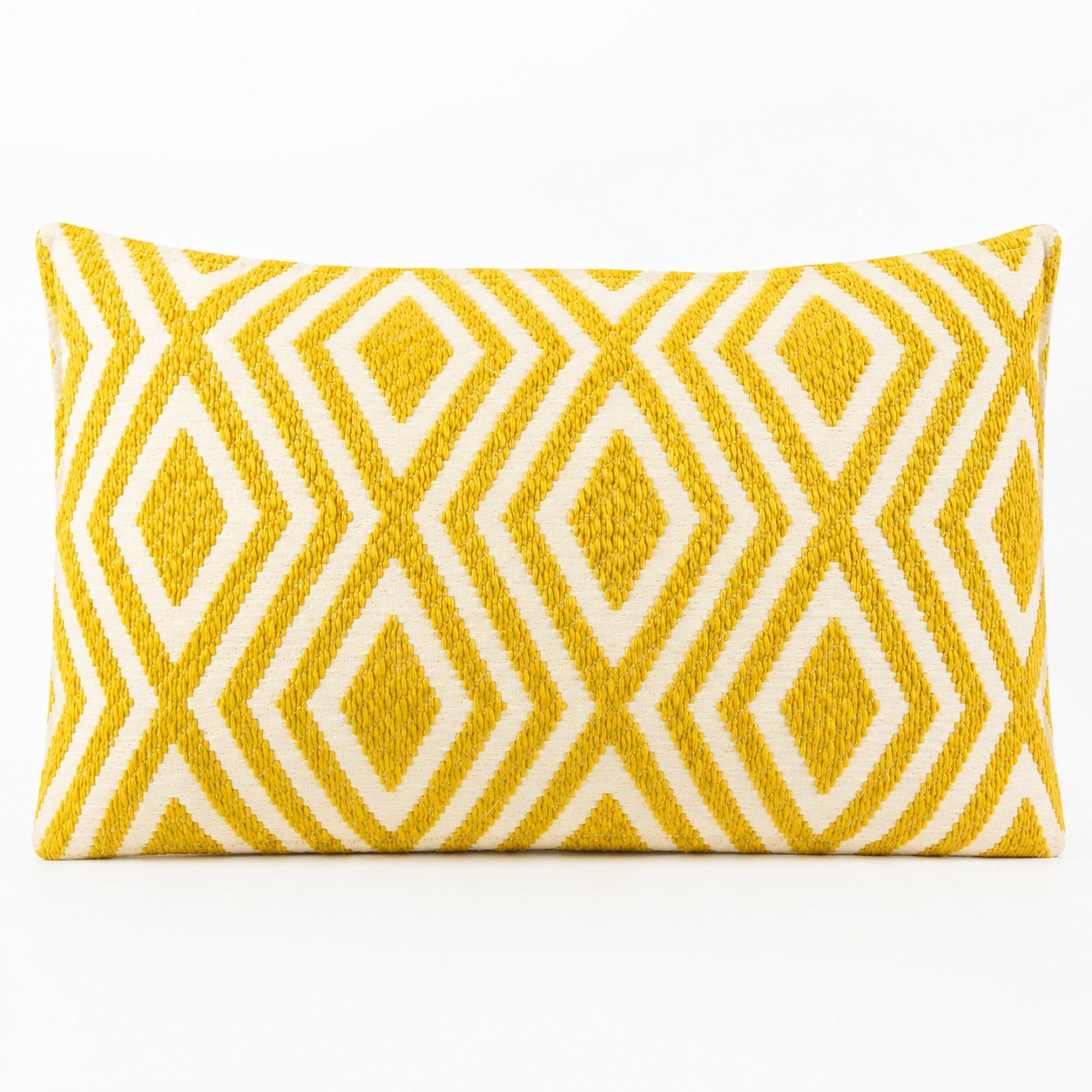Classic Cushion Cover – Mustard Diamonds- 30 × 50 cm – Lumber Style – image 2