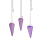 Six Sided Pendulum – Aurora Crystal Purple – 4 cm – image 1