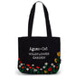 Agnes + Cat Wildflower Garden Tote Bag – Black – image 3