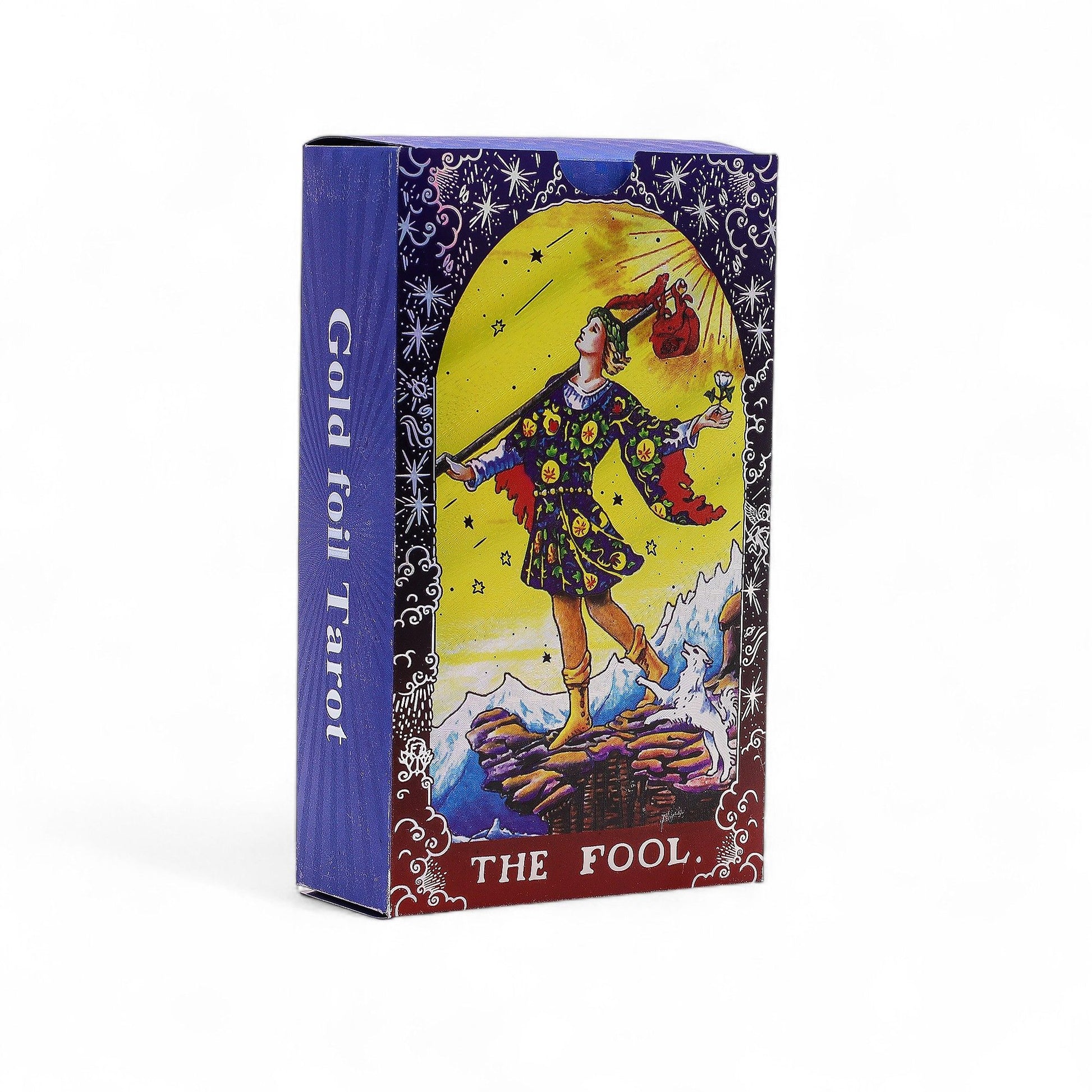 Blue Foil Tarot Deck - Mandala with Booklet at Luna Panther