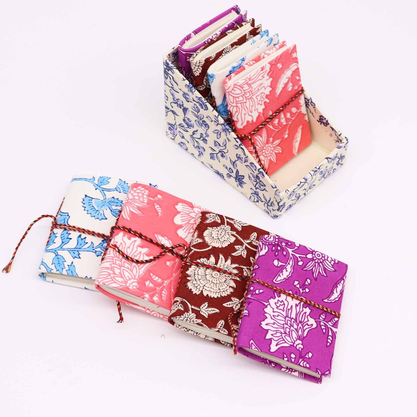 Floral Print Assorted Cotton Bound Notebooks 7 × 10 cm – image 3