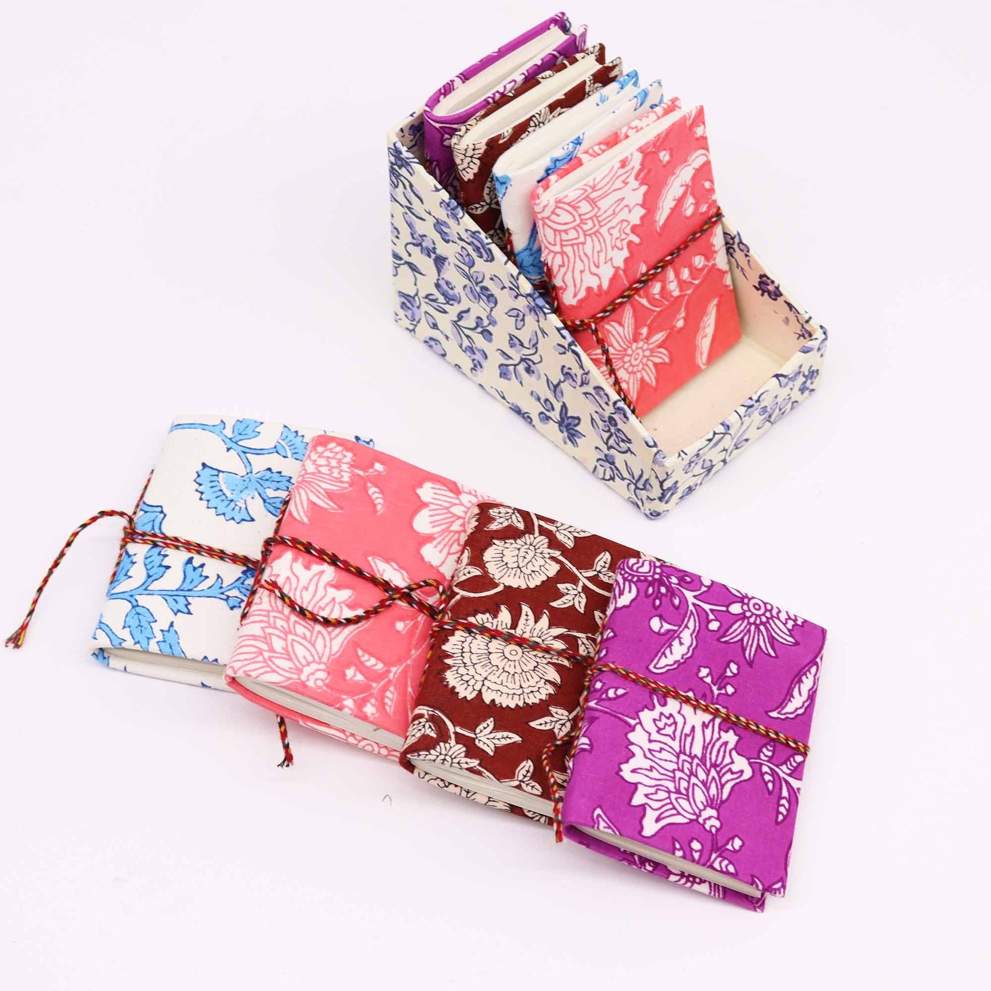 Floral Print Assorted Cotton Bound Notebooks 7 × 10 cm – image 3