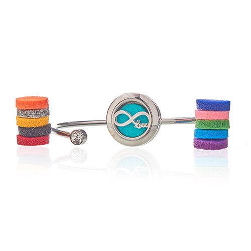 Aromatherapy Jewellery Crystal Bracelet – Infinite Love – 20 mm – image 2