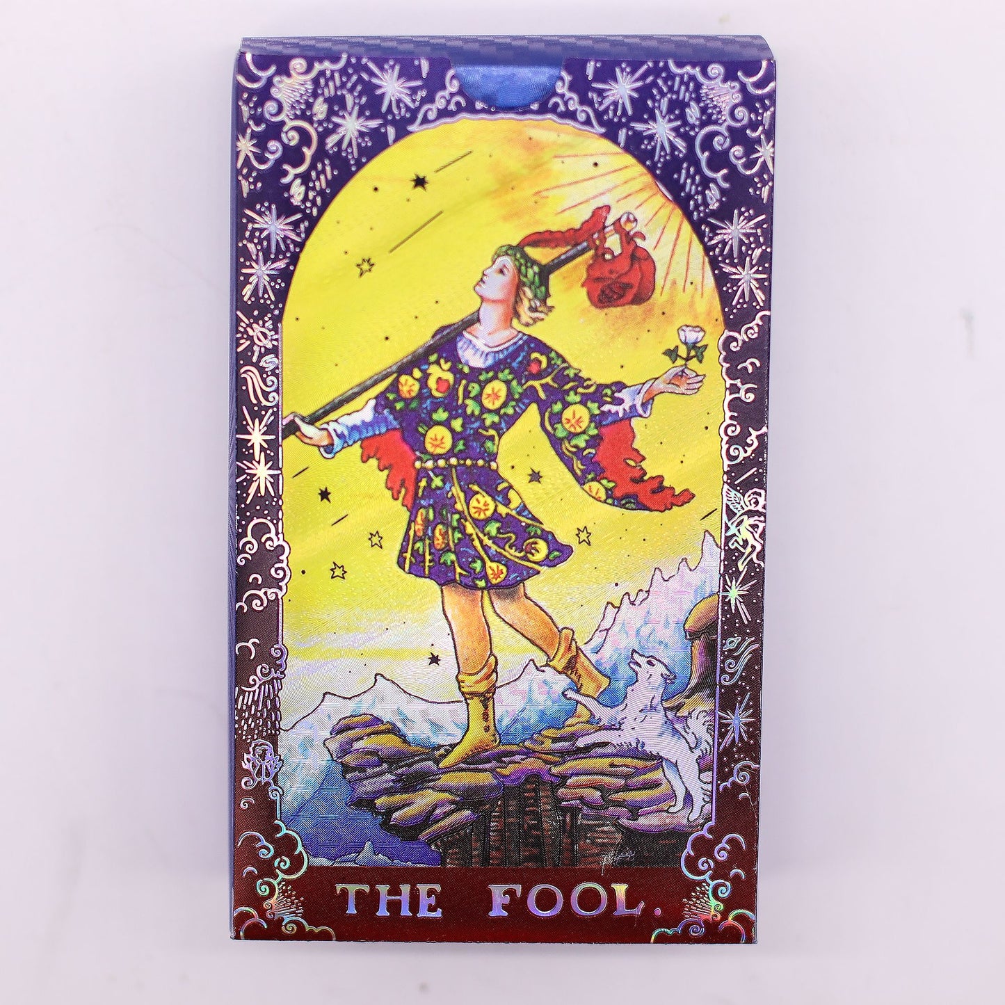 Blue Foil Tarot Deck - Mandala with Booklet detail view 7 at Luna Panther